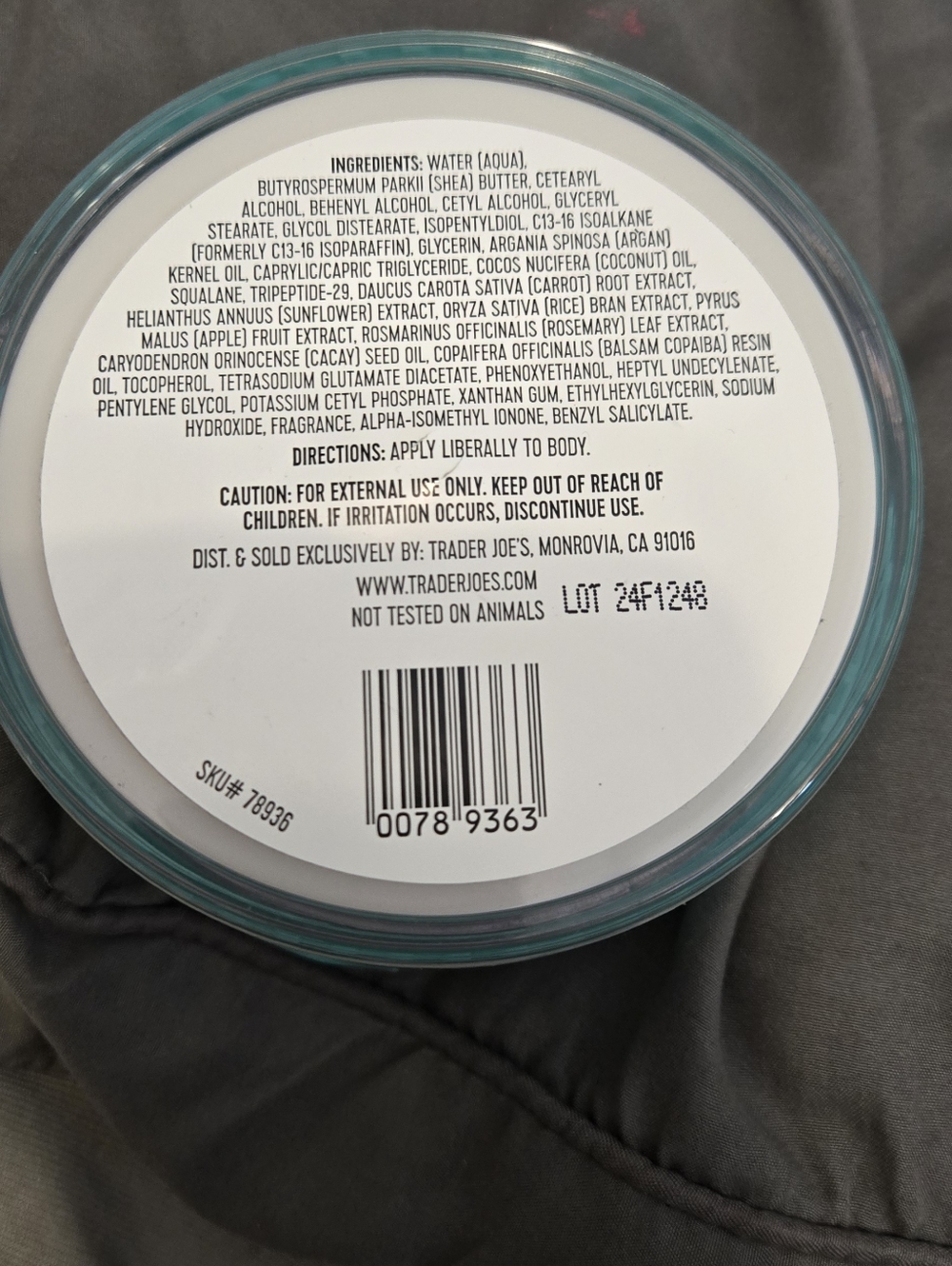Trader Joes Cacay Oil Body Butter - Picture 3 of 3
